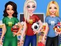 Igra BFF Princess glasova za nogomet 2018  online