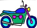 Igra Povratak u školu: bojanje motocikla  online