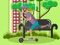 Igra Električni skuter vozi slagalicom  online