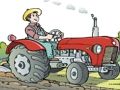 Igra Crtani traktor puzzle  online