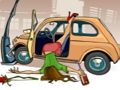 Igra Srušili automobil Jigsaw  online