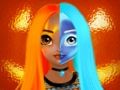 Igra Vodič za princeze Halloween Makeup Halffaces  online
