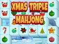 Igra Božićni trostruki mahjong  online