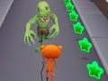 Igra Ljuta mačka trči Zombies Alley  online