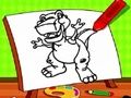 Igra Easy Kids Bojanje dinosaura  online