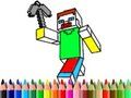 Igra Povratak u školu: Minecraft bojanje  online