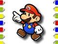 Igra Povratak u školu Mario bojanje  online