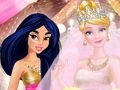Igra Vjenčanje princeze u ružičastoj i zlatnoj boji  online