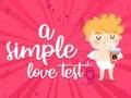 Igra Jednostavan ljubavni test  online