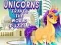 Igra Jednorogi putuju svijetom Puzzle  online