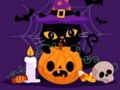 Igra Grumpy Halloween mačke jigsaw online