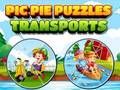 Igra Pic Pie Puzzles Prijevozi  online