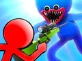 Igra Stickman protiv Huggyja Wuggyja  online