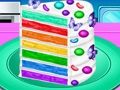 Igra Napravite Rainbow Confetti tortu  online