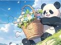Igra Slagalica: Basket Flower Panda  online