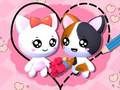 Igra Love Cat Draw Puzzle  online