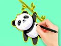 Igra Bojanka: Panda jede bambus  online