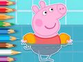 Igra Bojanka: Peppa pliva  online
