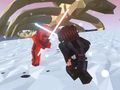 Igra Roblox: dvoboji svjetlosnim mačevima  online