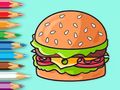 Igra Bojanka: Ukusan hamburger  online