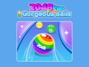 Igra 2048 Trčanje: Prekrasne lopte  online