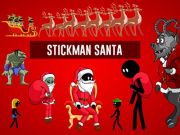 Igra Stickman Djed Božićnjak  online