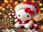 Igra Božićna slagalica Hello Kitty  online