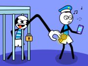 Igra Stickman Troll Lopov slagalica online