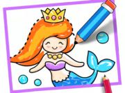 Igra Crtanje malog djeteta: sirena  online
