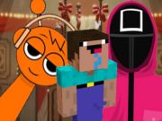 Igra Nextbots na igri Minecraft Squid Sprinki  online