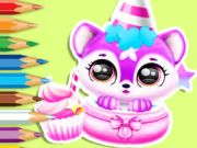 Igra Knjiga za bojanje: rođendan bebe Fluff  online