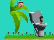 Igra Spinning skibidi toalet flappy minecraft  online