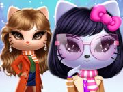 Igra Kitty Squad zimska oblačenja  online