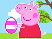 Igra Zagonetka za jigsaw: Peppa svinja uskršnja jaja  online