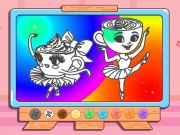 Igra Bojanje knjige: Ballerina Kapuchino online