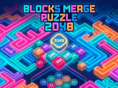 Igra Blocks Merge Puzzle 2048 online