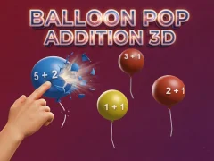 Igra Balloon Pop Addition 3D online