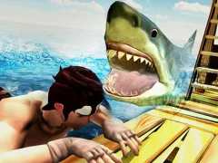 Igra Raft Angry Shark Hunting online