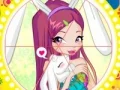 Igra Winx bunny style: Round Puzzle online