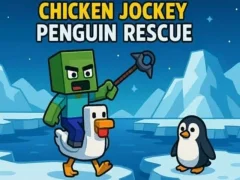 Igra Chicken Jockey: Penguin Rescue online