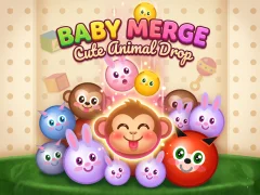 Igra Baby Merge Cute animal drop online