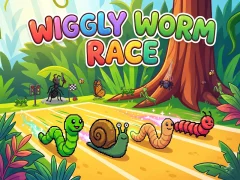 Igra Wiggly Worm Race online