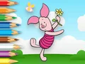Igra Coloring Book: Piglet Holds Toy Windmill online