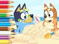 Igra Coloring Book: Bluey On The Beach online