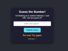 Igra Number Guessing online