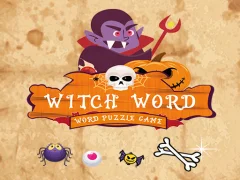 Igra Witch Word Halloween Puzzel Game online