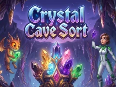 Igra Crystal Cave Sort online