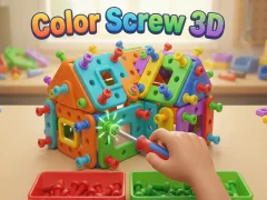 Igra Color Screw 3D online