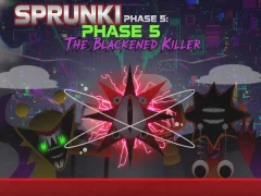 Igra Sprunki Phase 5: The Blackened Killer online
