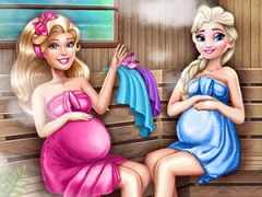 Igra Cute Mommies Pregnant Sauna online
